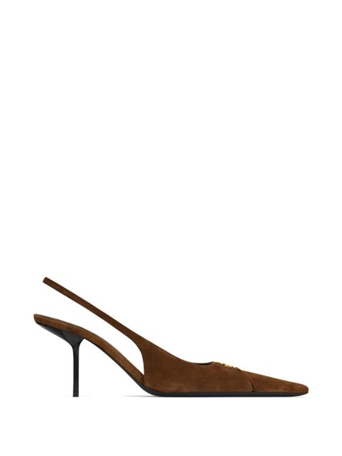 Saint Laurent Babylone slingback pumps - Brown - zdjęcie produktu nr 1