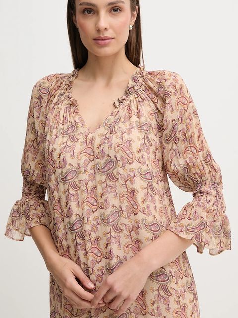 Hoss Intropia sukienka kolor pomarańczowy maxi prosta 8222113 - zdjęcie produktu nr 2