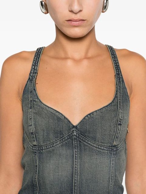Balenciaga denim bustier top - Blue