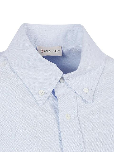 Moncler button-down cotton shirt - Blue
