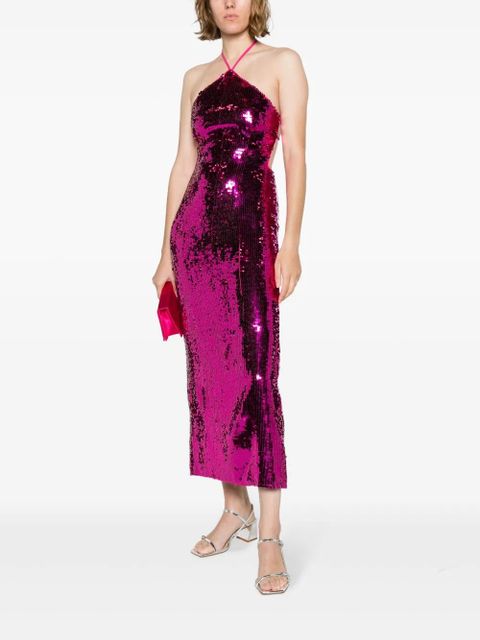 Cult Gaia Tasmina sequinned maxi dress - Pink
