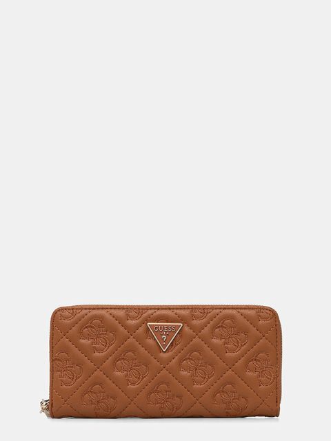 Guess portfel ADELASIA damski kolor brązowy SWQL96 58146 - zdjęcie produktu nr 1