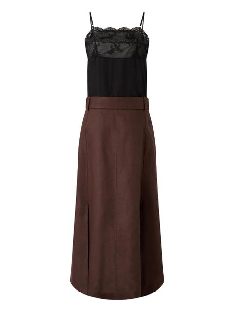 PINKO lace belted dress - Brown - zdjęcie produktu nr 2