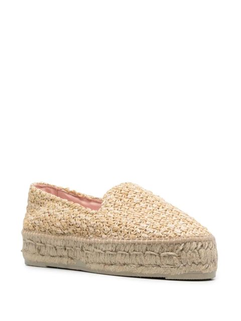 Manebi woven raffia espadrilles - Neutrals