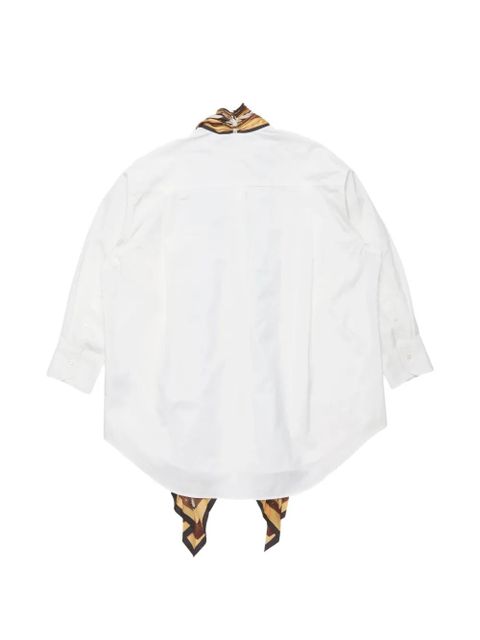 Acne Studios scarf mini shirt dress - White - zdjęcie produktu nr 2