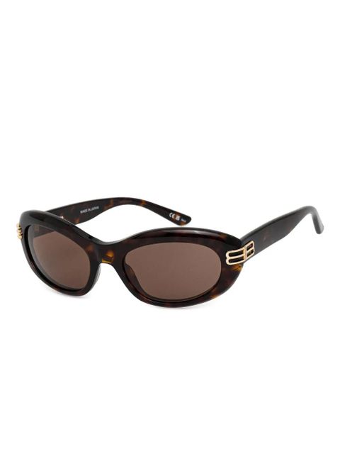 Balenciaga Eyewear oval-frame sunglasses - Brown - zdjęcie produktu nr 1