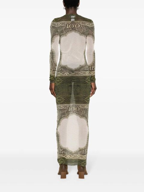 Jean Paul Gaultier Catrouche mesh maxi dress - White - zdjęcie produktu nr 2