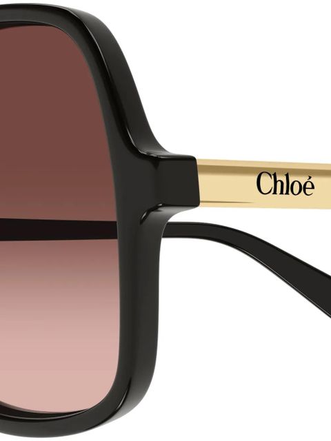 Chloé Eyewear pilot-frame sunglasses - Black