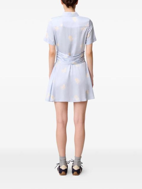 Claudie Pierlot floral-print mini dress - Blue