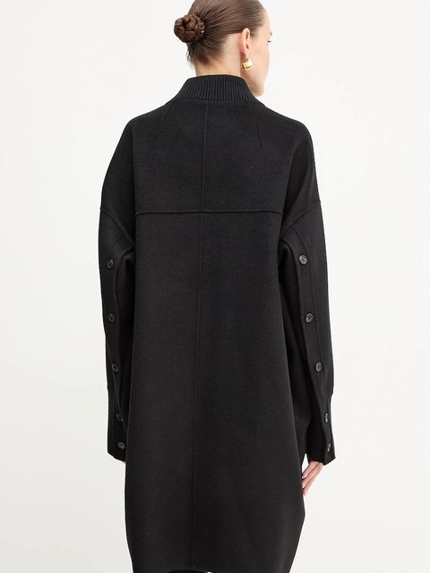 Pinko płaszcz wełniany kolor czarny 105404 A1ZQ