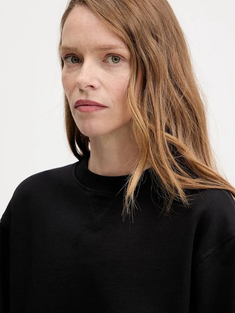 Calvin Klein Jeans bluza bawełniana damska kolor czarny gładka LV047C911G