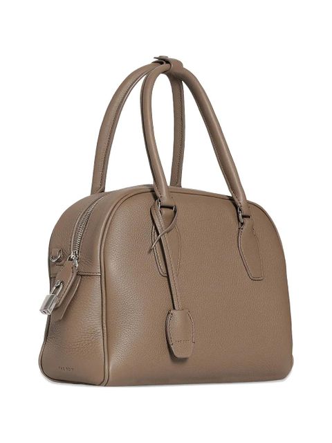 The Row India 10.00 leather tote bag - Neutrals
