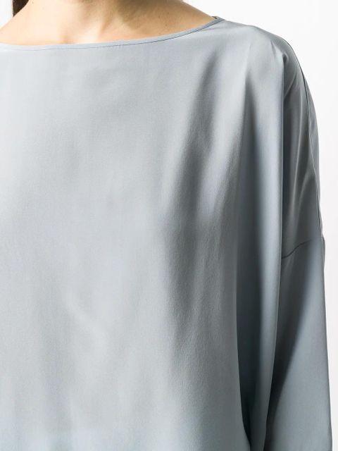 Missoni cropped sleeve silk T-shirt - Blue