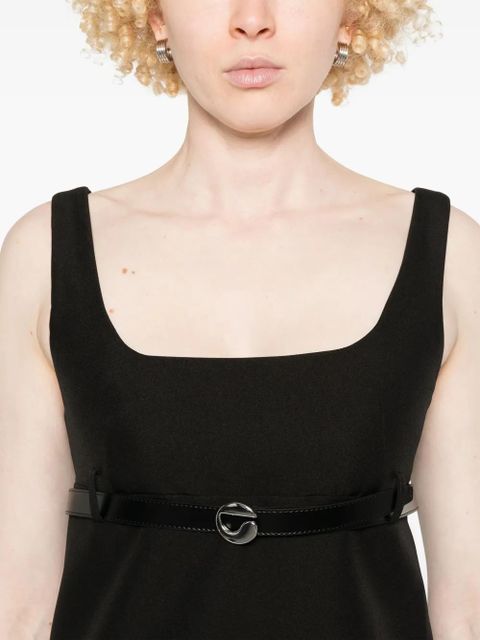 Coperni belted tailored mini dress - Black