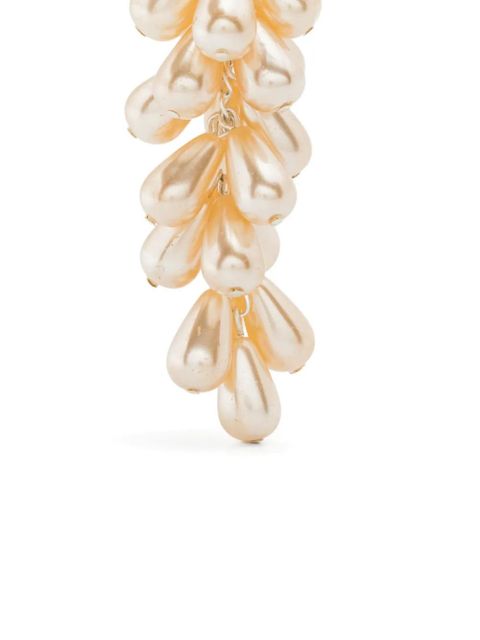 Magda Butrym pearl-drop hoop earrings - Silver