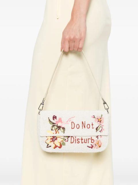 STAUD Timmy floral beaded shoulder bag - White - zdjęcie produktu nr 2