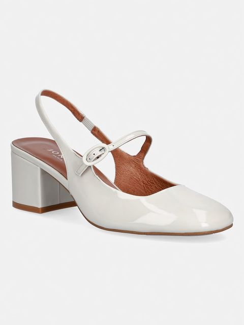 Jonak czółenka skórzane DAUPHINE VERNIS Perle