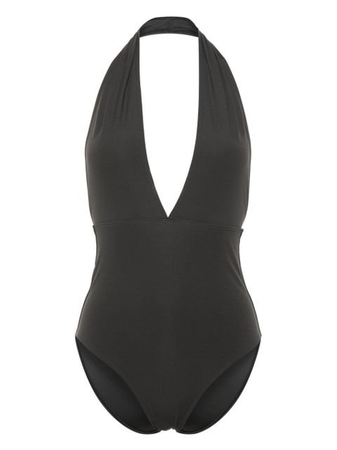 TOTEME halterneck stretch-jersey swimsuit - Grey - zdjęcie produktu nr 1