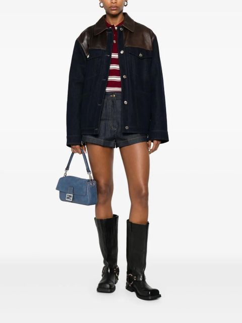 SANDRO panelled denim jacket - Blue - zdjęcie produktu nr 2