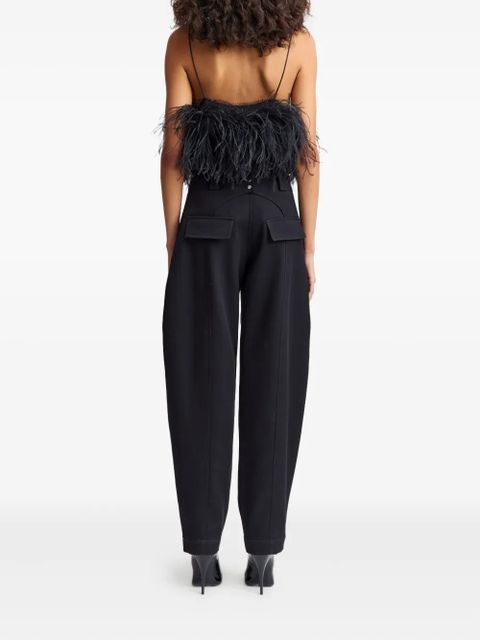 16Arlington lace feather poppy top - Black