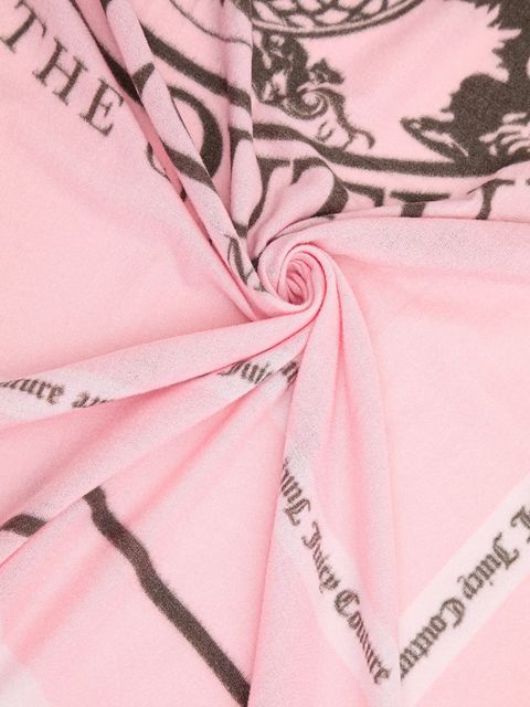 Juicy Couture chusta Pashmina damska kolor różowy wzorzysta AIJFO8612WPO - zdjęcie produktu nr 2