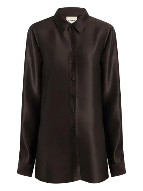 KHAITE Auryn shirt - Brown - zdjęcie produktu nr 1