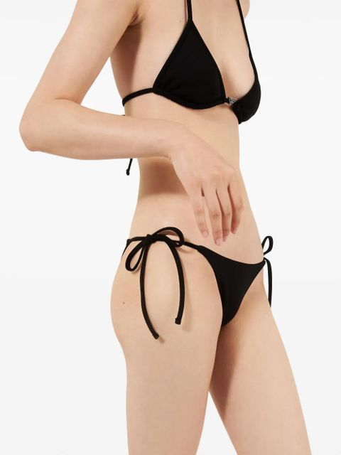 Prada triangle-cup halterneck bikini top - Black