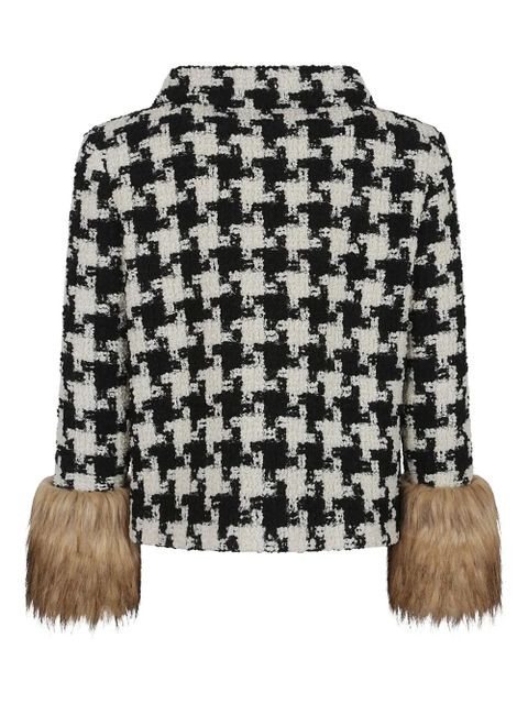 Valentino Garavani houndstooth tweed jacket - Neutrals