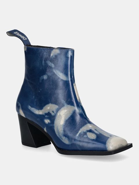 Camper botki skórzane Karole damskie kolor granatowy na słupku K400831-002 - zdjęcie produktu nr 1