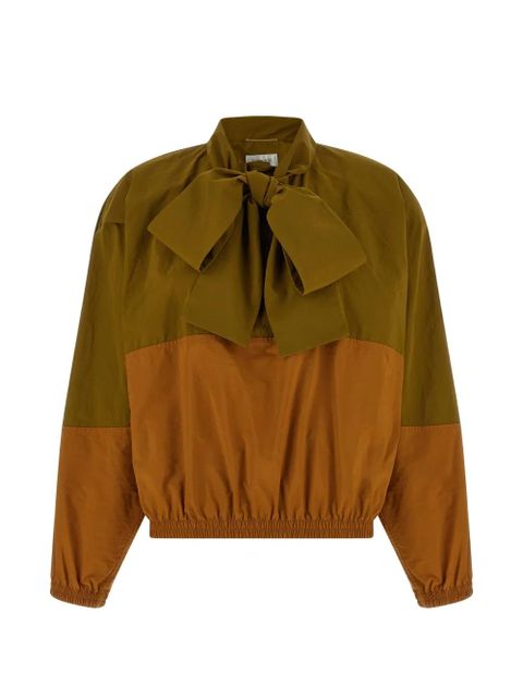 Saint Laurent colourblock windbreaker - Green - zdjęcie produktu nr 1