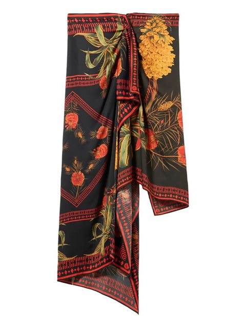 Blumarine foulard-print skirt - Black - zdjęcie produktu nr 1