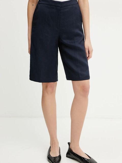 BOSS szorty z domieszką lnu - zdjęcie produktu nr 1