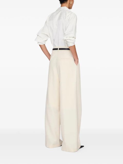 ANINE BING Essie pinstripe-pattern shirt - Neutrals