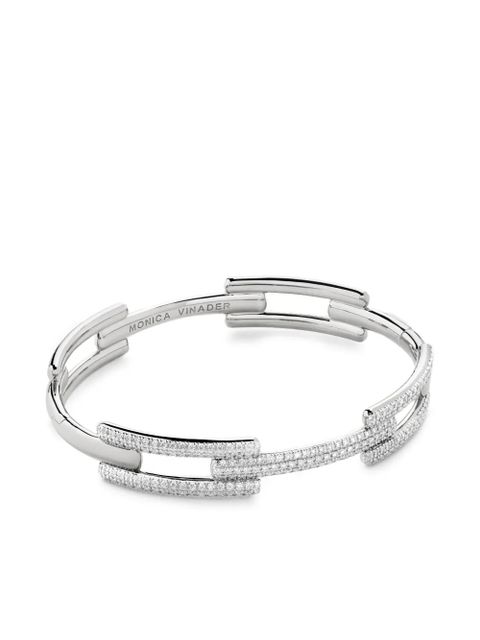 Monica Vinader Signature Link diamond bracelet - Silver - zdjęcie produktu nr 1