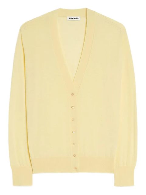 Jil Sander V-neck cardigan - Yellow - zdjęcie produktu nr 1