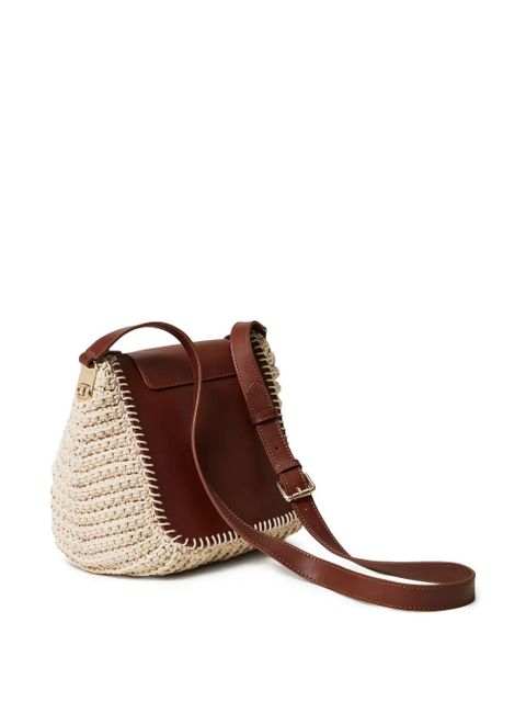 TWINSET panelled leather shoulder bag - Brown - zdjęcie produktu nr 2