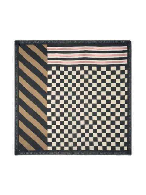 Jean Paul Gaultier patchwork cotton scarf - Black - zdjęcie produktu nr 2