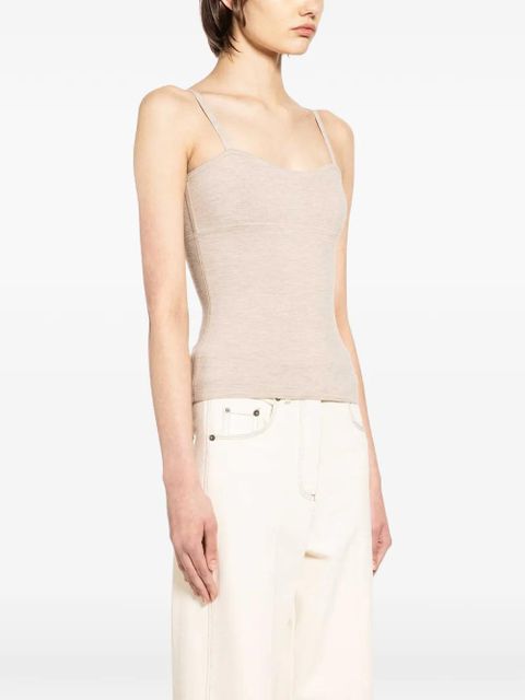 Max Mara spaghetti-straps tank top - Neutrals - zdjęcie produktu nr 2