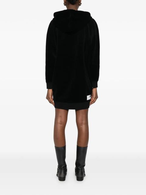 Golden Goose rose hooded mini dress - Black