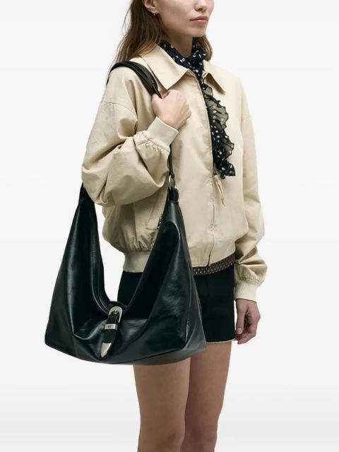 Marge Sherwood buckle-fastening leather shoulder bag - Black