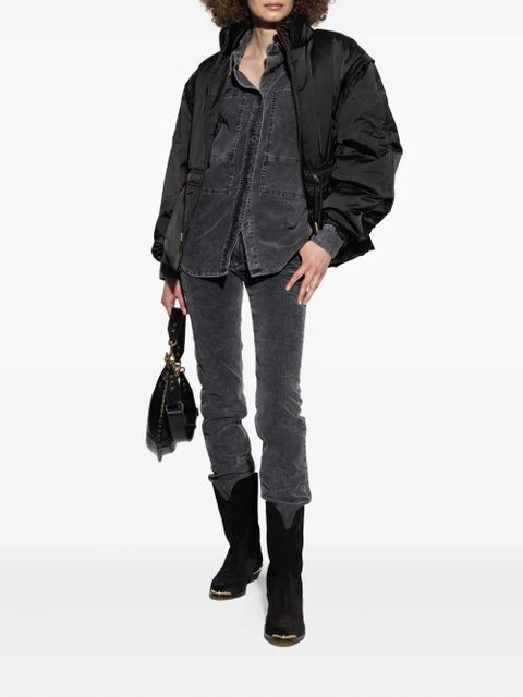 MARANT ÉTOILE patch-pocket corduroy shirt - Grey - zdjęcie produktu nr 2