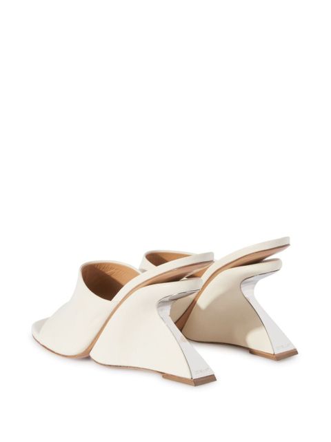 Off-White Jug wedge-heel leather mules