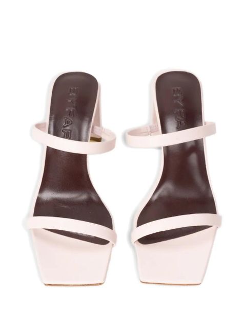BY FAR Tanya square-toe sandals - Pink