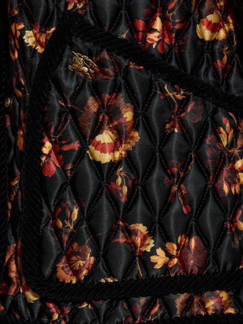 Burberry quilted floral-print jacket - Black