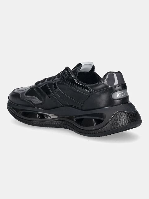 Iceberg sneakersy skórzane Space damskie kolor czarny ID231802 - zdjęcie produktu nr 2