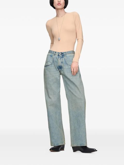 Maison Margiela wide-leg denim jeans - Blue - zdjęcie produktu nr 2