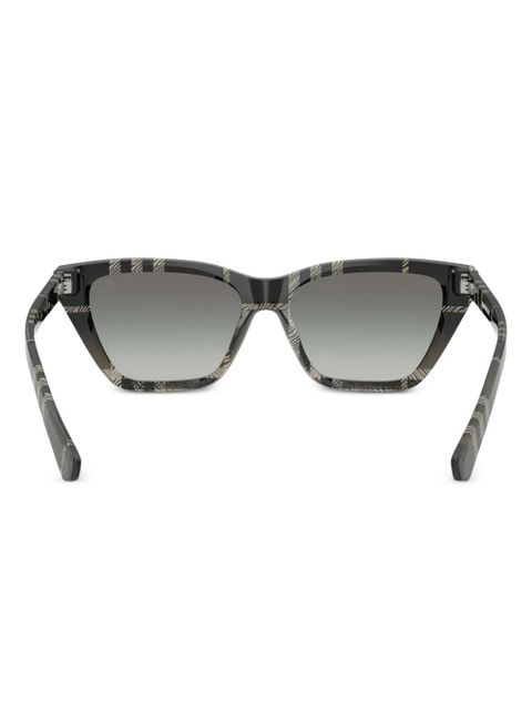 Burberry Eyewear check-pattern cat-eye sunglasses - Black