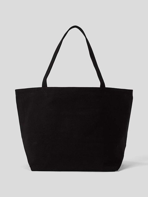 Karl Lagerfeld torebka bawełniana kolor czarny