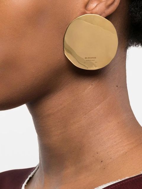 Jil Sander enamel plate earrings - Gold - zdjęcie produktu nr 2