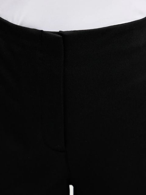 Abercrombie & Fitch spodnie damskie kolor czarny dzwony high waist KI156-5443-900